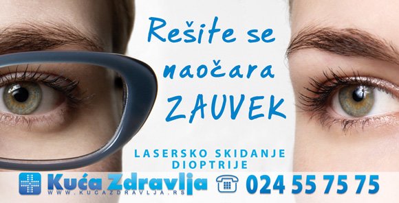 Lasersko skidanje dioptrije Subotica