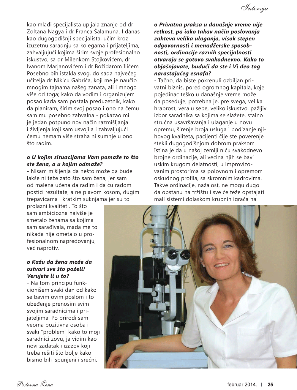 Dr Ivošević - Uspešna poslovna žena