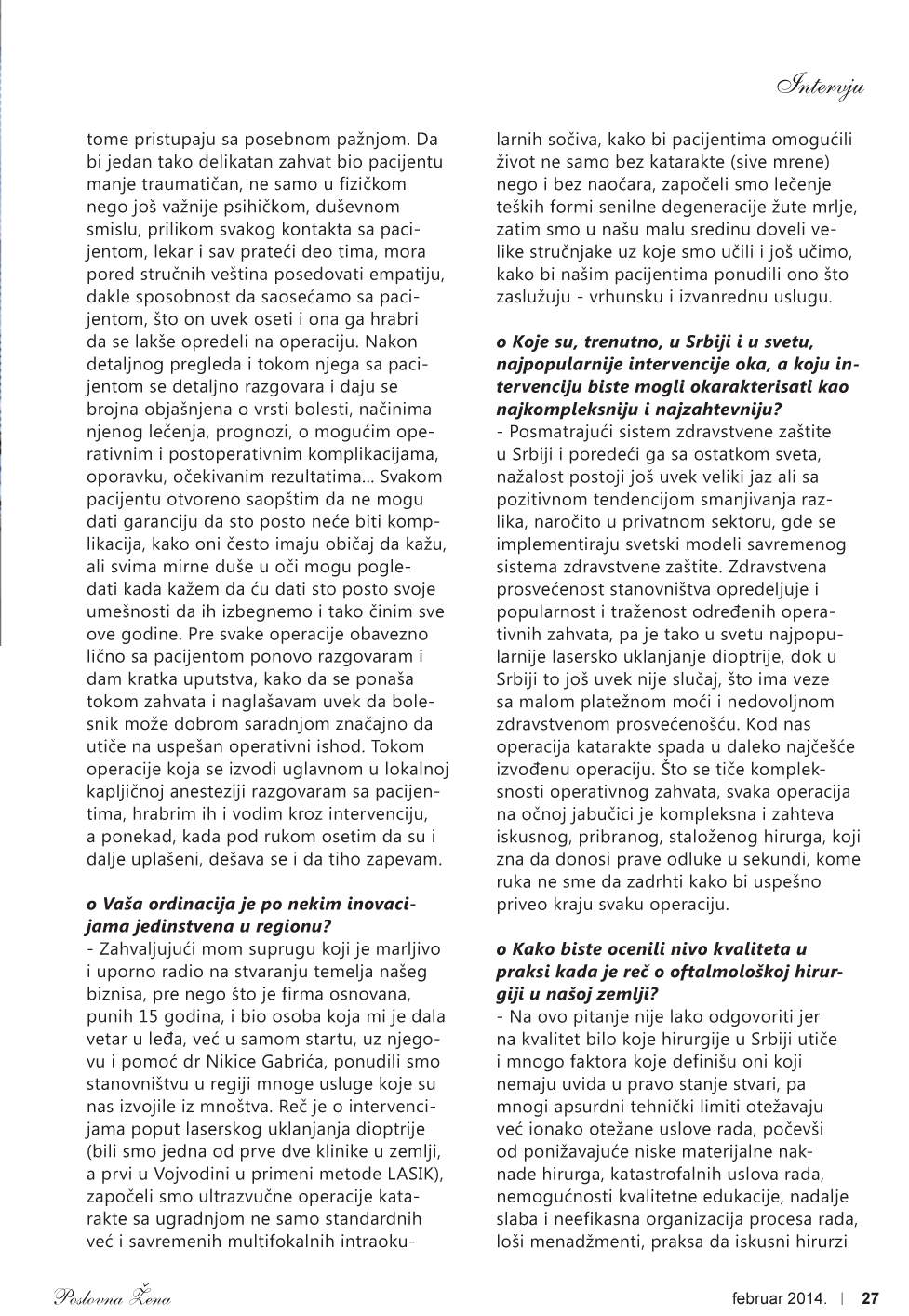 Dr Ivošević - uspešna poslovna žena Dr Ivošević - uspešna poslovna žena