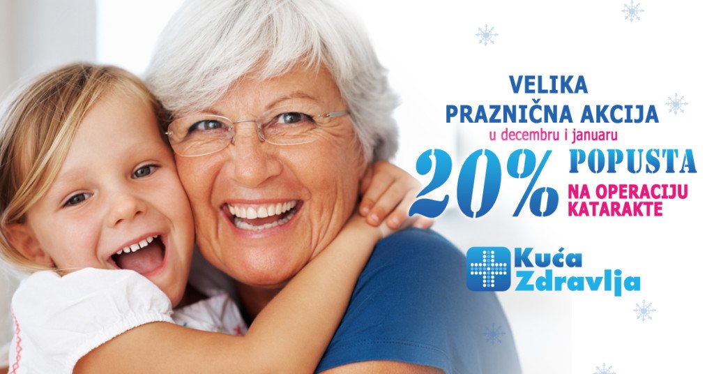 Operacija katarakte - 20% popust